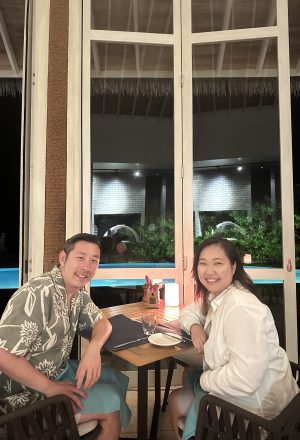 Dinner in Maldives